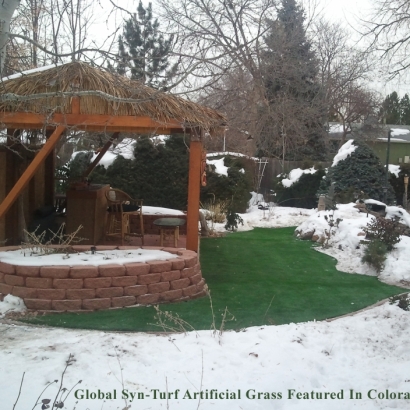 Plastic Grass San Antonito, New Mexico Paver Patio, Backyard Landscaping Ideas