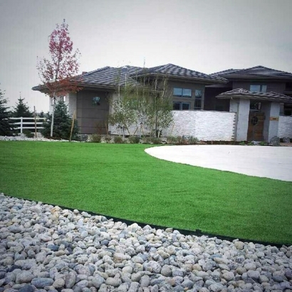 Synthetic Turf Cedro, New Mexico Landscape Rock, Front Yard Design