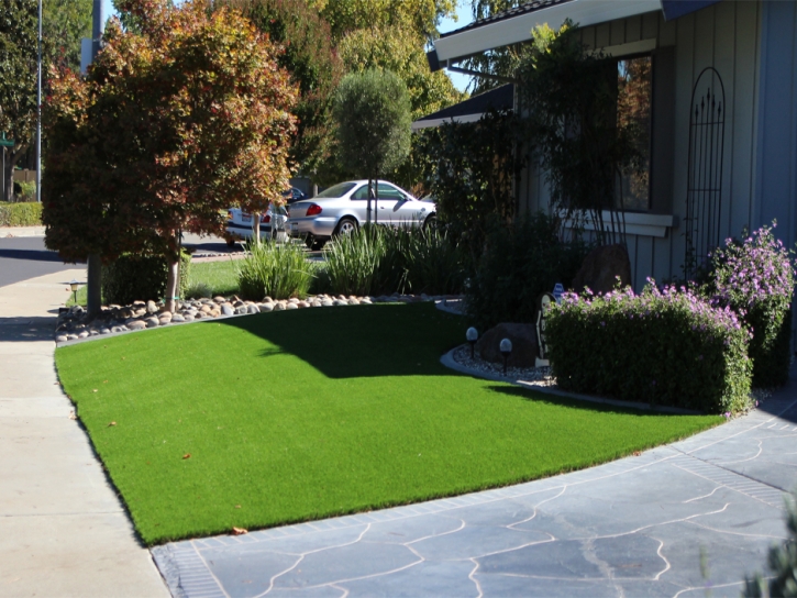 Grass Turf White Rock, New Mexico Landscape Design, Small Front Yard Landscaping