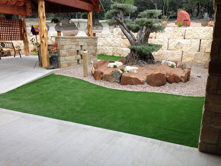 Plastic Grass Cliff, New Mexico Landscaping, Backyards