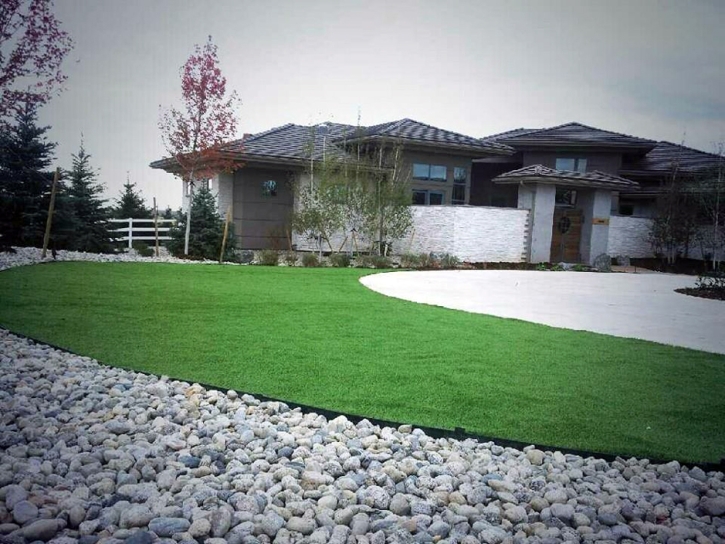 Synthetic Turf Cedro, New Mexico Landscape Rock, Front Yard Design
